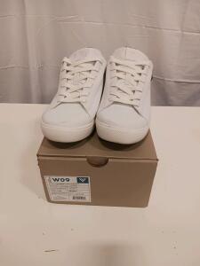 Vessi Soho Sneaker 2, Women's US 9, Ivory White, Waterproof Vegan Leather