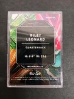 2023 Wild Card METALLIX 1/1 Riley Leonard Rookie Card - Quarterback, Indianapolis, WMMF-RL - 2