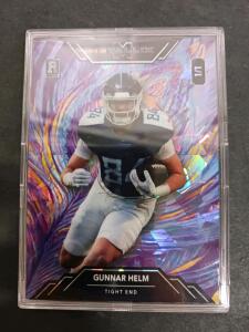 2025 Wild Card MetalliX 1/1 Gunnar Helm Rookie Football Card WMMF-GH Tennessee Tight End