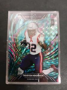 TreVeyon Henderson Wild Card MetalLix Rookie Card 2025 WMMF-TH Holographic New England RB