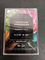 TreVeyon Henderson Wild Card MetalLix Rookie Card 2025 WMMF-TH Holographic New England RB - 2