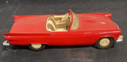 1957 Ford Thunderbird Convertible Model by A.M.T. Inc., 1:18 Scale, Red with Tan Interior