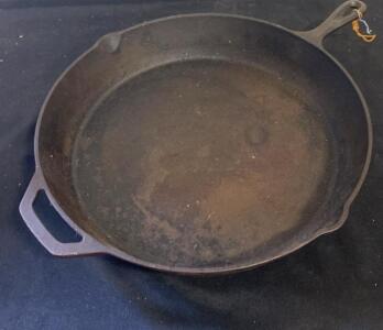 BSR Birmingham Stove & Range Cast Iron Skillet, 15 Inch, Century Series, Dual Pour Spouts
