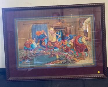 James C. Christensen Signed Framed Art Print with Ornate Frame and Matting 37.5&rdquo;x 28&rdquo; ( SP5 )