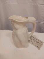 William Penn Ceramic Character Jug/Pitcher, Off-White Glazed, Mid-Century, Approx. 7" Tall - 3
