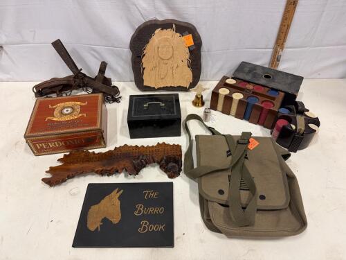 Antique Animal Steel Trap - Metal Wildlife Hunting Device & More