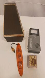 Sony Watchman FD-10A Portable CRT Television, 2.7" Screen, VHF/UHF, 1980s, Grey