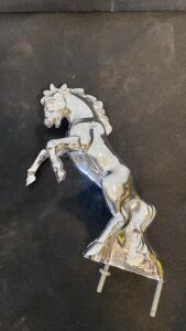 Ford Mustang Hood Ornament &ndash; Chrome Running Horse Emblem, 1964.5&ndash;1966 Fitment