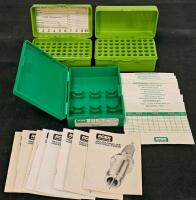 MTM Case-Gard 50 Ammo Storage Boxes with Removable Trays, 50-Round Capacity, Green & White, RCBS Die Storage Box & MTM Case-Gard 50 Round Ammo Boxes with Manuals (#12) - 13