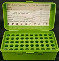 MTM Case-Gard 50 Ammo Storage Boxes with Removable Trays, 50-Round Capacity, Green & White, RCBS Die Storage Box & MTM Case-Gard 50 Round Ammo Boxes with Manuals (#12) - 19
