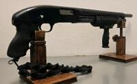 Maverick 88 12GA Pump Shotgun, 18.5" Barrel, Hogue Pistol Grip, Heat Shield, Vertical Foregrip - 2