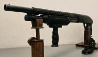 Maverick 88 12GA Pump Shotgun, 18.5" Barrel, Hogue Pistol Grip, Heat Shield, Vertical Foregrip - 6