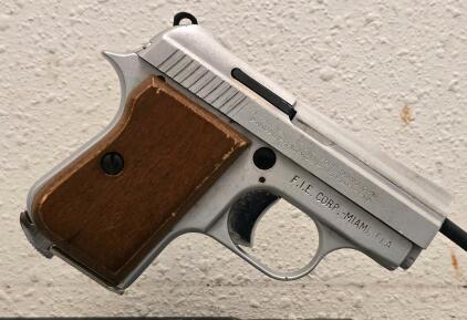 FIE Titan .25 ACP Semi-Auto Pistol, Italian Made, F.I.E. Corp Miami, Serial ED94635