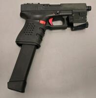 Glock 19 9mm Pistol, Austria, Gen 3, Threaded Barrel, Meprolight Sights, Tac Light/Laser - 11