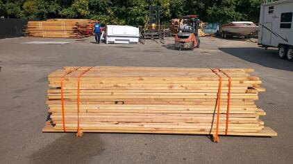 Bunk Of Mixed 2x4, 2x6, 2x8 Untreated Dimensional Lumber, (8'- 10' Lengths)