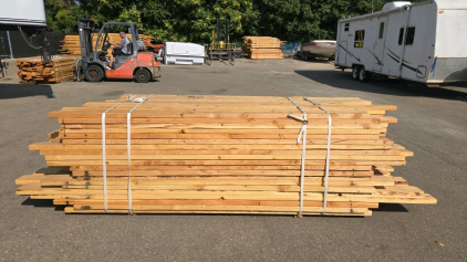 Bunk Of Mixed 2x4, 2x6, 2x8 Untreated Dimensional Lumber, (8'- 10' Lengths)
