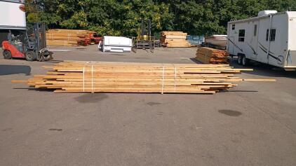 Bunk Of Mixed 2x4, 2x6, 2x8 Untreated Dimensional Lumber, (Approx. 10'-16' Lengths)