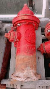 1971 M&H Model 129 Dry Barrel Fire Hydrant, 2.5" Side Outlets, 4.5" Pumper Outlet, inspect in person
