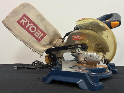 Ryobi TS1144 7-1/4" Compound Miter Saw, 9 Amp Motor, 5,100 RPM, Laser Guide