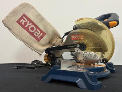 Ryobi TS1144 7-1/4" Compound Miter Saw, 9 Amp Motor, 5,100 RPM, Laser Guide