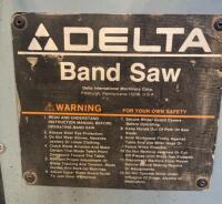 Delta 28-203 14" Floor-Standing Band Saw, 1 HP, Enclosed Cabinet Base, USA, SN: 97I94435 (Powers On) - 2