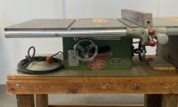 Powermatic Model 66 Cabinet Table Saw, 3 HP, 10" Blade, 52" Rip, Custom Mobile Workbench - 2