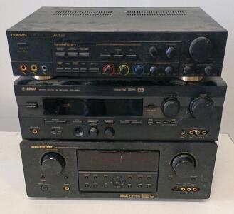 Marantz SR5002 AV Receiver, Yamaha HTR-5250 AV Receiver, Boman MA-X150 Karaoke System&mdash;Tested SNs