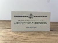 1997 U.S. Botanic Garden Proof Silver Dollar, Original Mint Box & COA, 90% Silver, $1 Coin - 2