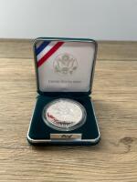 1997 U.S. Botanic Garden Proof Silver Dollar, Original Mint Box & COA, 90% Silver, $1 Coin - 3