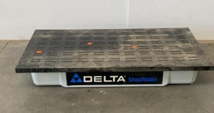 Delta ShopMaster AP075 Downdraft Sanding Table, 40" x 20" Surface, 4" Dust Port