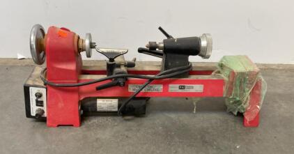 Carba-Tec CML3XL Mini Wood Lathe, 1/4 HP, 115V, 13" Between Centers, 7" Swing, Cast Iron Bed ( Powers In )