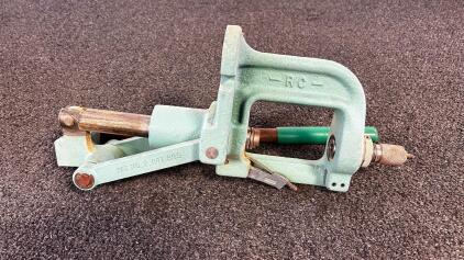 Early RCBS Rock Chucker Single-Stage Reloading Press, Cast Iron C-Frame, Patent 2,847,895 (Location 2)