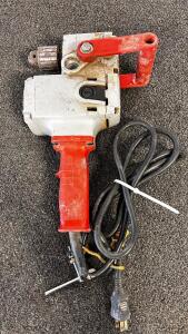 Milwaukee 1675-1 Hole Hawg 1/2&rdquo; Right Angle Drill, 7.5A, 120V, 1200/300 RPM, Serial 4130405381250 (Tested And Works) (Location 2)