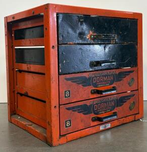 Vintage Dorman Metal Drawer Cabinet &ndash; 4-Drawer Industrial Parts Organizer