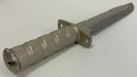 Fixed Blade Survival Knife, Stainless Sawback Blade, Aluminum Handle, Nylon Sheath, Lanyard - 3