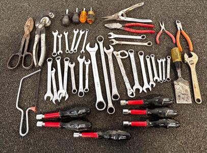 Hand Tools &ndash; Craftsman, Calterm, 40+ Pieces, Wrenches, Nut Drivers, Pliers, Screwdrivers (Location 2)