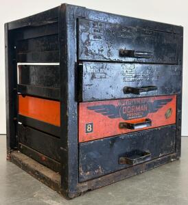 Vintage Dorman Metal Drawer Cabinet &ndash; 4-Drawer Industrial Parts Organizer