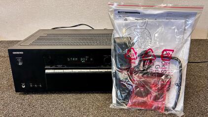 Onkyo TX-SR373 5.1 AV Receiver, 4 HDMI In/1 Out, Bluetooth, 80W RMS, Remote & Accessories (Tested And Powers On) (Location 2)