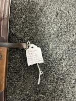 Italian Carcano 1941 Bayonet w/ R.S. Torino Mark, 1935 Scabbard, Canvas Frog, Wood Grips - 3