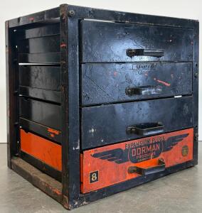 Vintage Dorman Metal Drawer Cabinet &ndash; 4-Drawer Industrial Parts Organizer