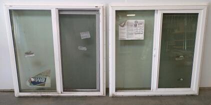 Earthwise 330.330 XO Vinyl Sliding Window, Low-E Argon-Filled Glass, White Frame