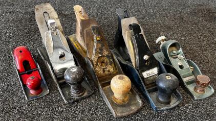 Set of 5 Vintage Hand Planes: Great Neck & 110 Models, Bench & Block Types (Location 4)