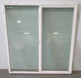 JELD-WEN V410P V11 Sliding Patio Window , White Vinyl Frame
