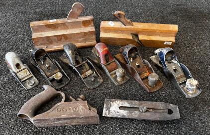 Stanley Block Planes & Vintage Wood Molding Planes, Mixed Models, USA, Restoration Lot (Location 4)