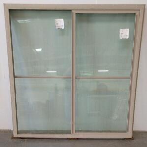 BFS/Meridian 9100 Double Pane Sliding Glass Patio Window, Aluminum Frame