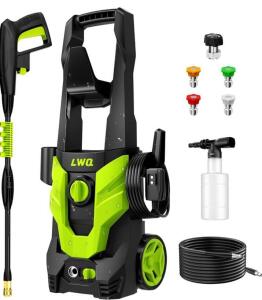 LWQ PW1600U GREEN-G1518 Electric Pressure Washer, 1600 PSI, 1.2 GPM, 13 Amp Motor new in box