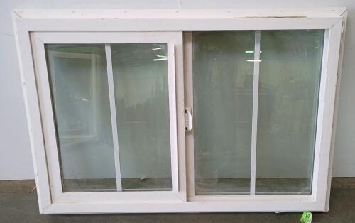 Builders FirstSource Horizontal Vinyl Slider Window, Argon, T-Bar Grid, 2013