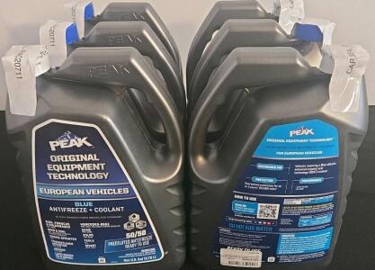 PEAK Original Equipment Technology Blue Antifreeze + Coolant, 1 Gallon Bottles, Set of 4 (Shelf FL 4000)