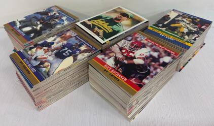 Large Lot 500+ 1990 NFL Pro Set Football Cards w/Super Bowl, Pro Bowl, Hall of Famers, Coaches