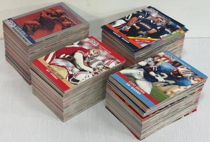 Lot of 500+ Pro Set NFL Football Cards (1989&ndash;1991), Hall of Fame, Stars, Pro Bowl, Mixed Years